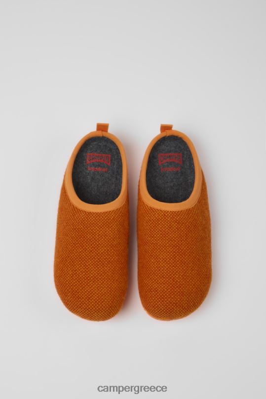 πορτοκάλι παντόφλες wabi πορτοκαλί μαλλί και βισκόζη για γυναίκες νέες αφίξεις Camper XTDPX252