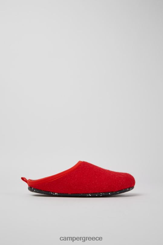 το κόκκινο αποκλειστικές γυναικείες μάλλινες παντόφλες wabi Camper XTDPX257