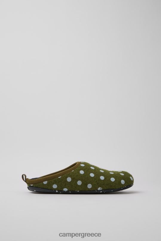 πράσινος αποκλειστικές γυναικείες μάλλινες παντόφλες wabi πράσινο και μπλε Camper XTDPX260