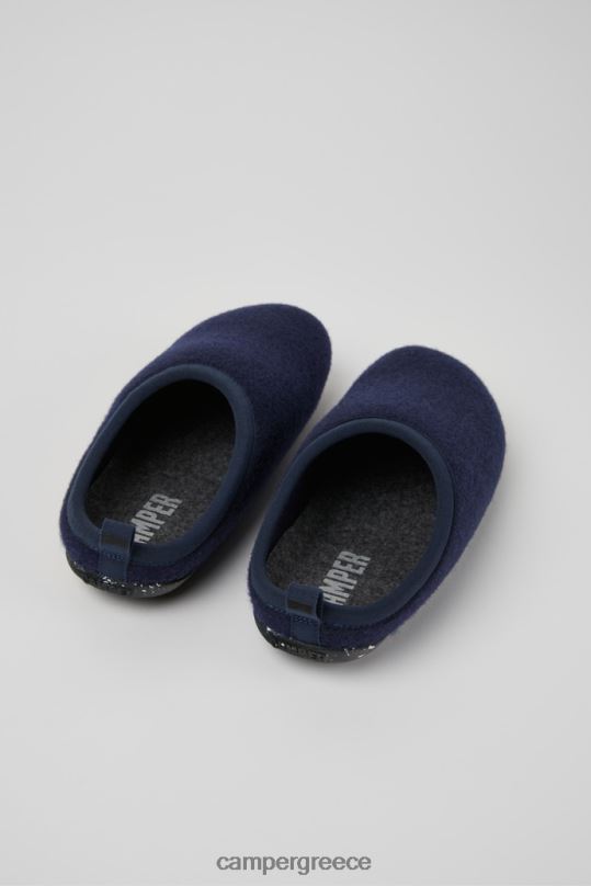 μπλε γυναικείες μάλλινες παντόφλες wabi blue νέες παραλαβές Camper XTDPX254