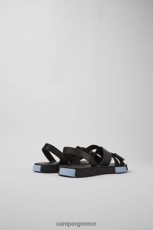 μαύρος σετ μαύρα δερμάτινα και ανακυκλωμένα σανδάλια για κατοικίδια για γυναίκες νέες αφίξεις Camper XTDPX203