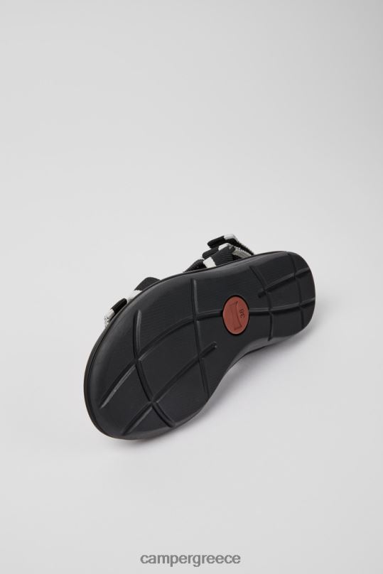 μαύρος σχεδιαστικά ταιριάζουν ασπρόμαυρα ανακυκλωμένα σανδάλια κατοικίδιων ζώων για γυναίκες Camper XTDPX215