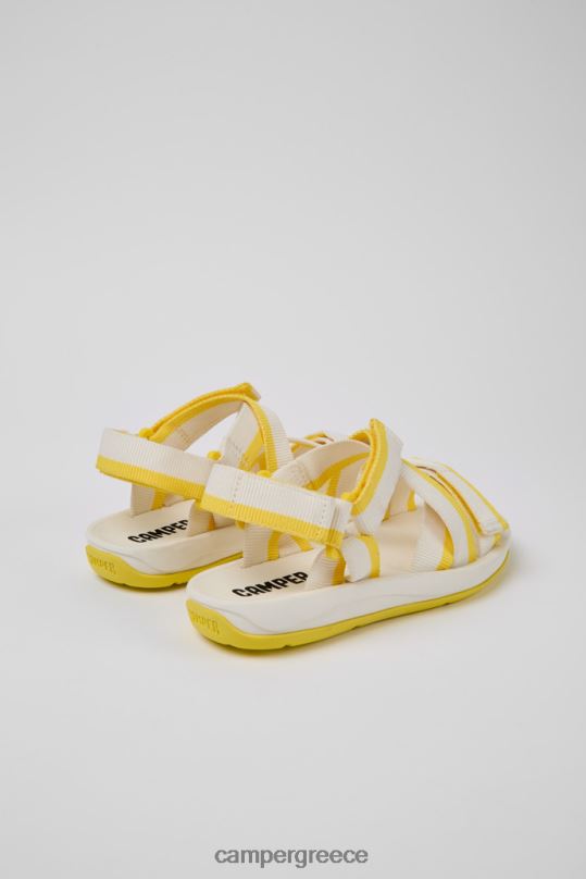 άσπρο ταιριάζουν με λευκά και κίτρινα ανακυκλωμένα σανδάλια κατοικίδιων ζώων για γυναίκες νέες αφίξεις Camper XTDPX217
