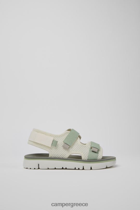άσπρο αποκλειστικά γυναικεία σανδάλια ρόγκα λευκά πράσινα και γκρι Camper XTDPX223