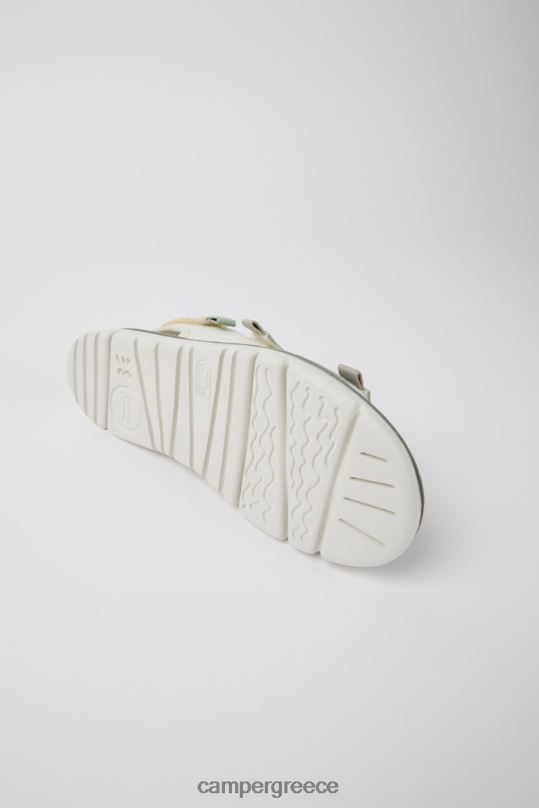 άσπρο αποκλειστικά γυναικεία σανδάλια ρόγκα λευκά πράσινα και γκρι Camper XTDPX223