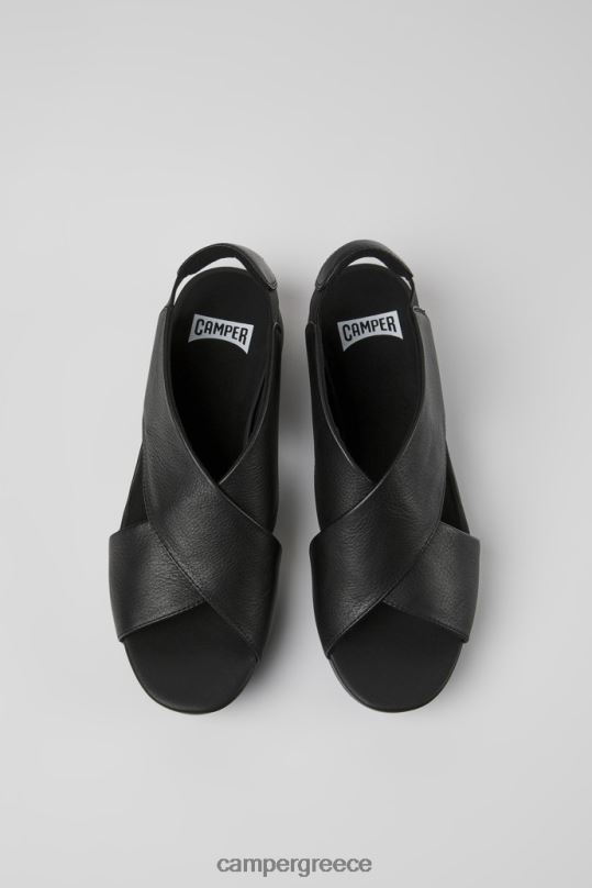 μαύρος αποκλειστικό γυναικείο σανδάλι σε μαύρο μπαλόνι Camper XTDPX232