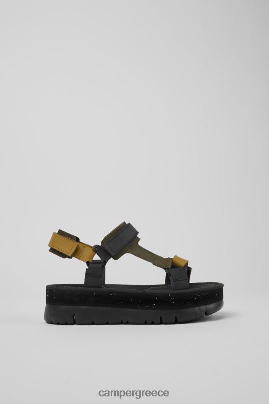 μαύρος Oruga up μαύρο καφέ και πράσινο δερμάτινα σανδάλια για γυναίκες νέες αφίξεις Camper XTDPX235