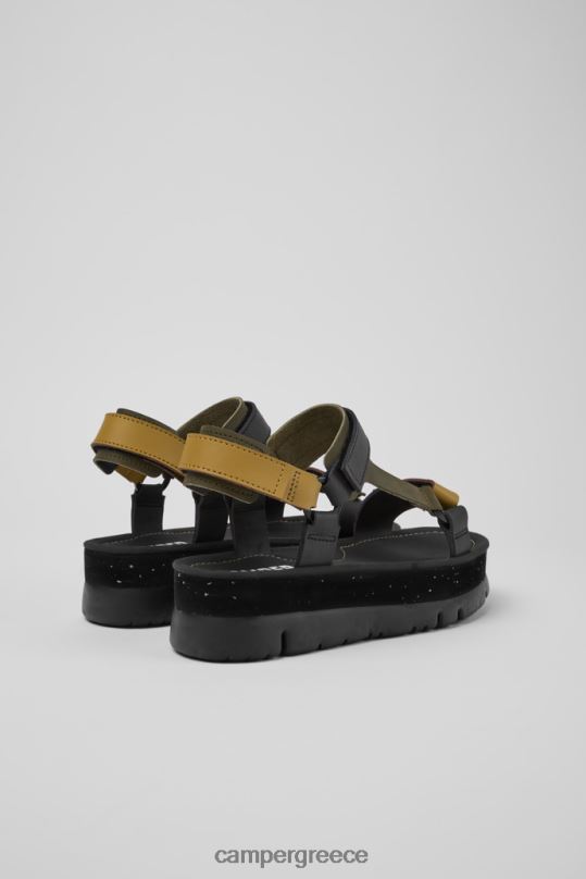 μαύρος Oruga up μαύρο καφέ και πράσινο δερμάτινα σανδάλια για γυναίκες νέες αφίξεις Camper XTDPX235