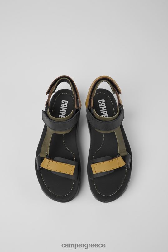 μαύρος Oruga up μαύρο καφέ και πράσινο δερμάτινα σανδάλια για γυναίκες νέες αφίξεις Camper XTDPX235