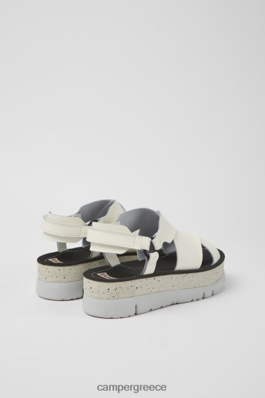 άσπρο Σχέδιο oruga up λευκά δερμάτινα σανδάλια για γυναίκες Camper XTDPX1166