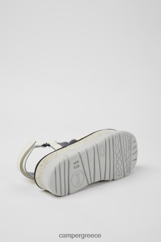 άσπρο Σχέδιο oruga up λευκά δερμάτινα σανδάλια για γυναίκες Camper XTDPX1166