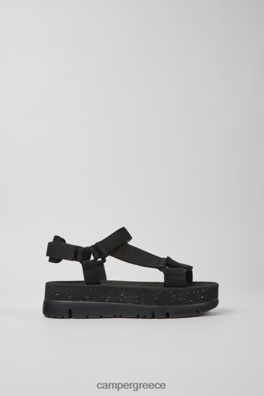 μαύρος σχέδιο oruga up μαύρα ανακυκλωμένα σανδάλια κατοικίδιων ζώων για γυναίκες Camper XTDPX1169