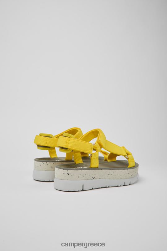 κίτρινος σχέδιο oruga up κίτρινα ανακυκλωμένα σανδάλια κατοικίδιων ζώων για γυναίκες Camper XTDPX197