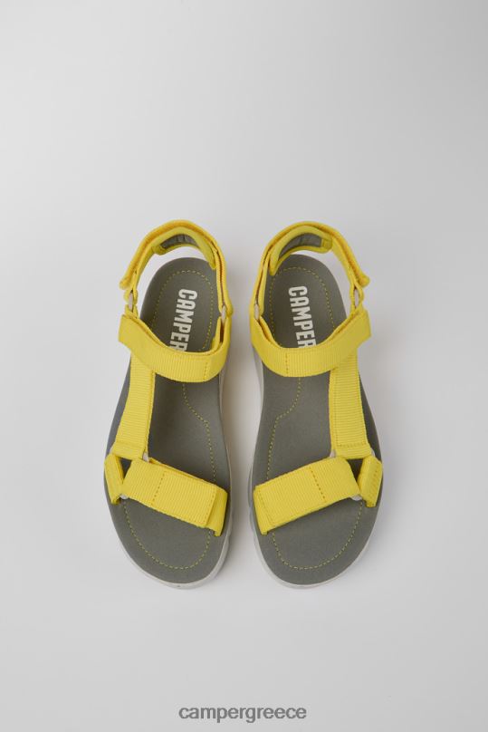 κίτρινος σχέδιο oruga up κίτρινα ανακυκλωμένα σανδάλια κατοικίδιων ζώων για γυναίκες Camper XTDPX197