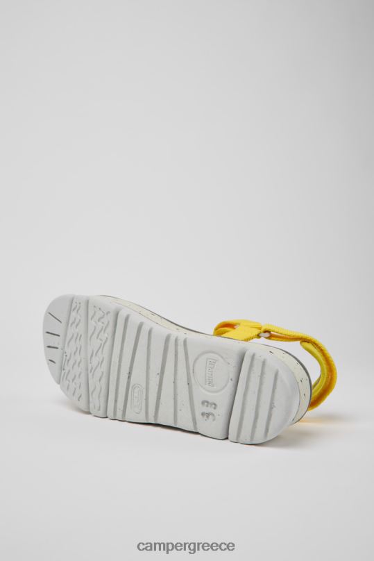 κίτρινος σχέδιο oruga up κίτρινα ανακυκλωμένα σανδάλια κατοικίδιων ζώων για γυναίκες Camper XTDPX197