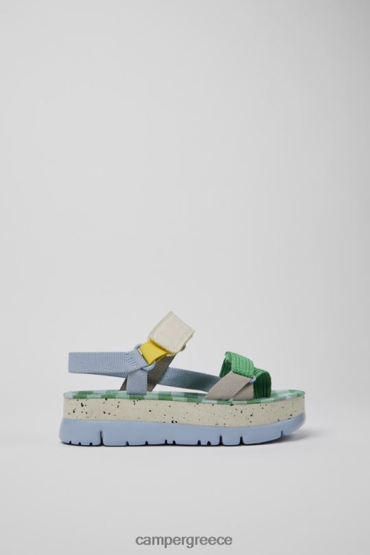 μπλε Αποκλειστικά γυναικεία πέδιλα oruga up μπλε πράσινα και γκρι Camper XTDPX241