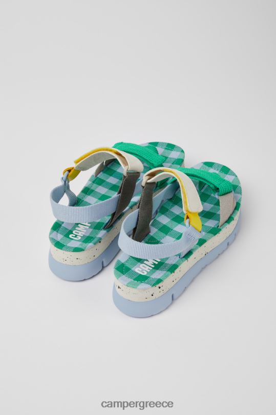 μπλε Αποκλειστικά γυναικεία πέδιλα oruga up μπλε πράσινα και γκρι Camper XTDPX241