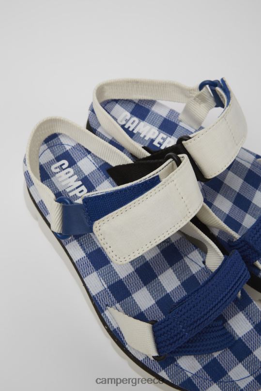 άσπρο Σχέδιο oruga up λευκό μπλε και μαύρο σανδάλια για γυναίκες Camper XTDPX242