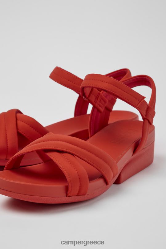 το κόκκινο Σχεδιάστε minikaah κόκκινα ανακυκλωμένα κατοικίδια και νάιλον σανδάλια για γυναίκες Camper XTDPX228