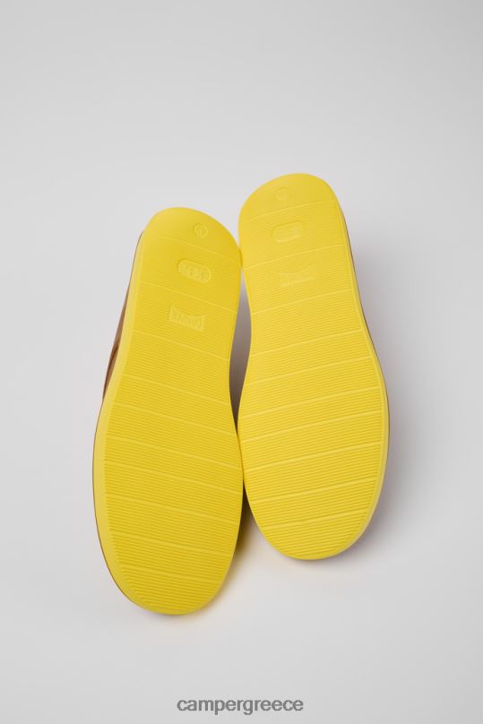 καφέ Αποκλειστικά ανδρικά παπούτσια σε καφέ δερμάτινα βαγόνι Camper XTDPX1464