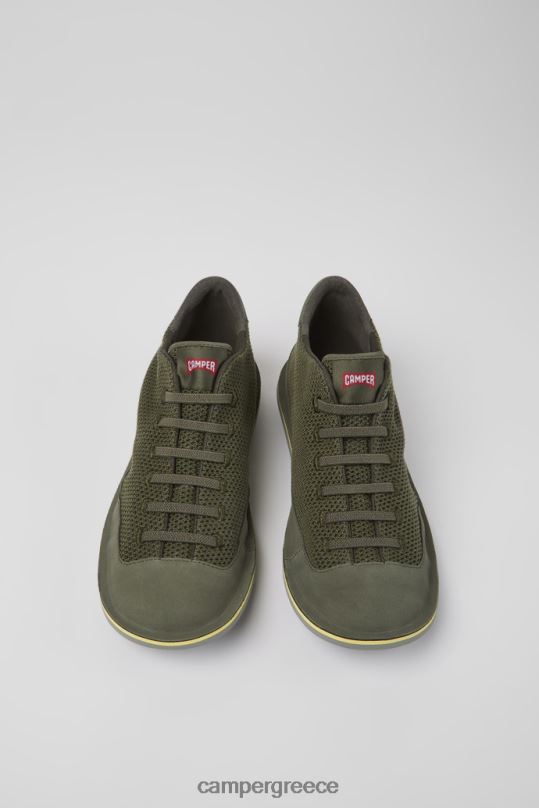 πράσινος Νέες αφίξεις ανδρικών παπουτσιών από ύφασμα beetle green και nubuck Camper XTDPX1386