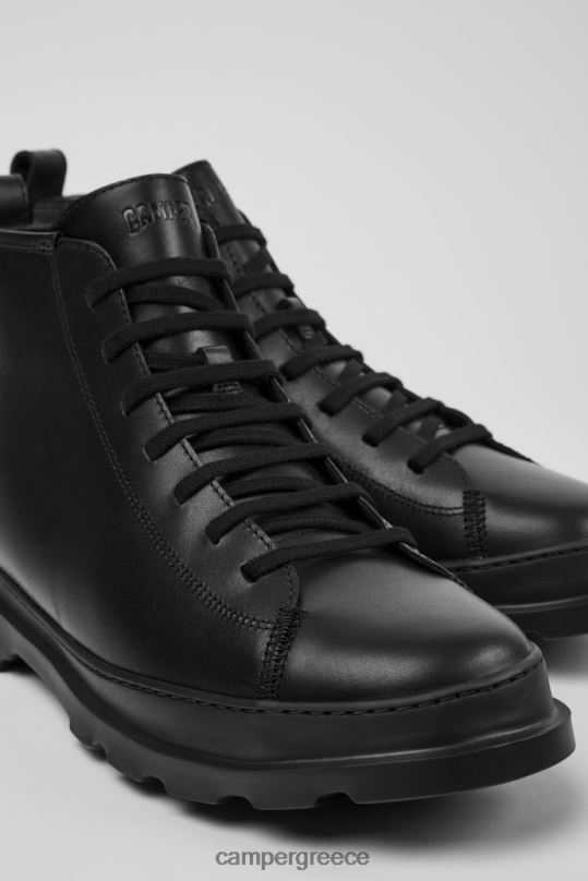 μαύρος brutus μαύρα δερμάτινα μποτάκια για άνδρες αποκλειστικά Camper XTDPX1416