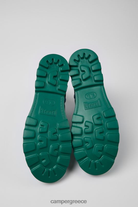 πράσινος Σχέδιο brutus πράσινα και μπλε δερμάτινα μποτάκια για άνδρες Camper XTDPX1426