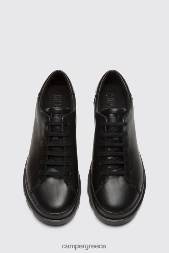 μαύρος ανδρικό παπούτσι με μαύρο κορδόνι brutus νέες αφίξεις Camper XTDPX1470