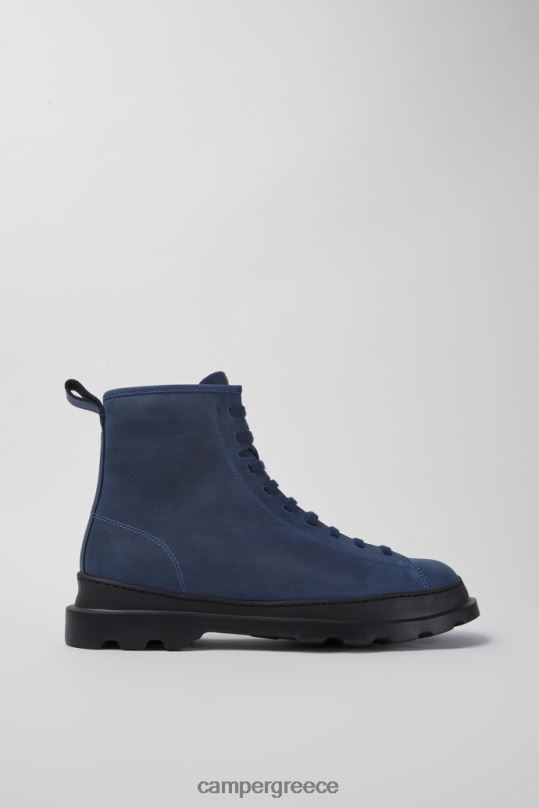 μπλε μπότες με κορδόνια σχεδίου brutus blue κερωμένο nubuck Camper XTDPX1433