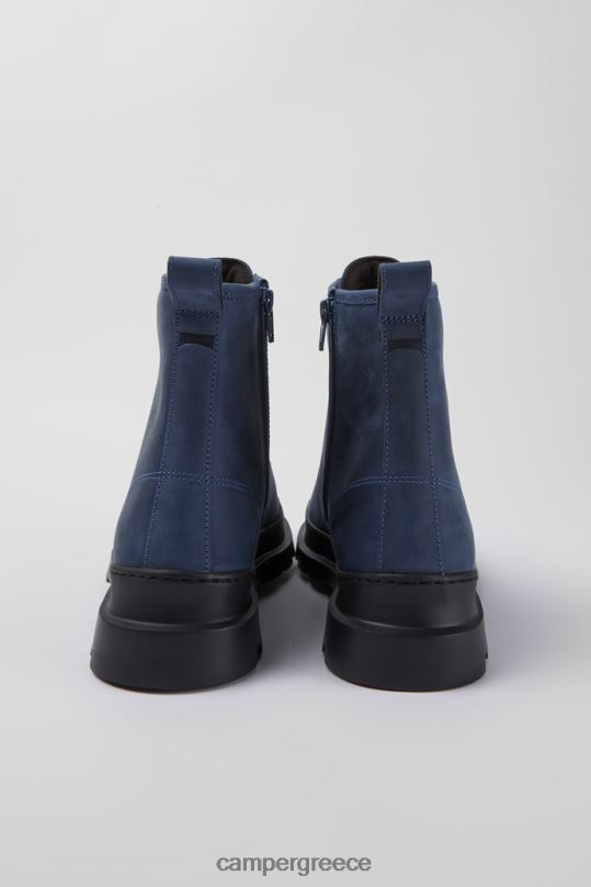 μπλε μπότες με κορδόνια σχεδίου brutus blue κερωμένο nubuck Camper XTDPX1433
