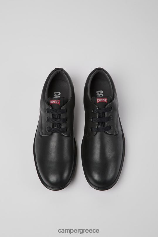 μαύρος design atom work μαύρα δερμάτινα παπούτσια blucher Camper XTDPX298