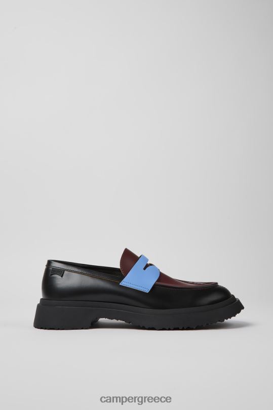 μαύρος design δίδυμα μαύρα δερμάτινα loafers για άνδρες Camper XTDPX1435