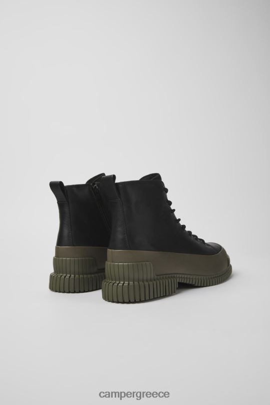 μαύρος design pix μαύρα και πράσινα δερμάτινα μποτάκια για άνδρες Camper XTDPX1367