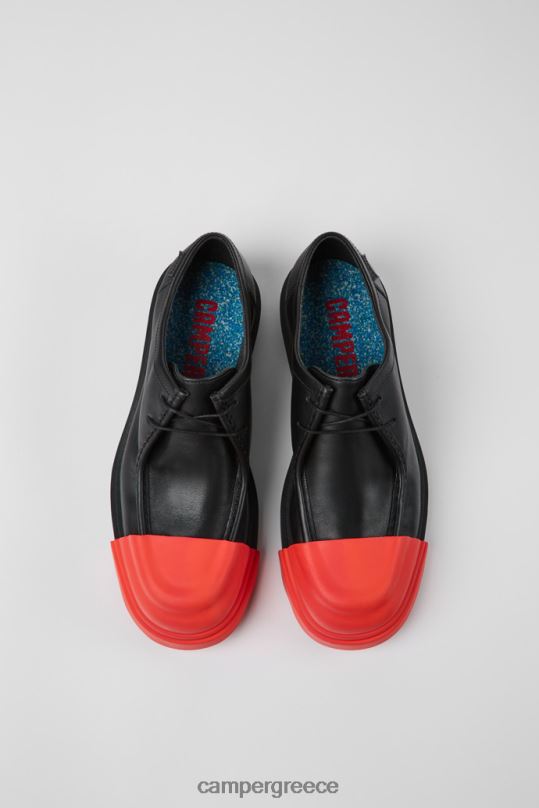 μαύρος αποκλειστικά junction μαύρα δερμάτινα παπούτσια για άνδρες Camper XTDPX1356