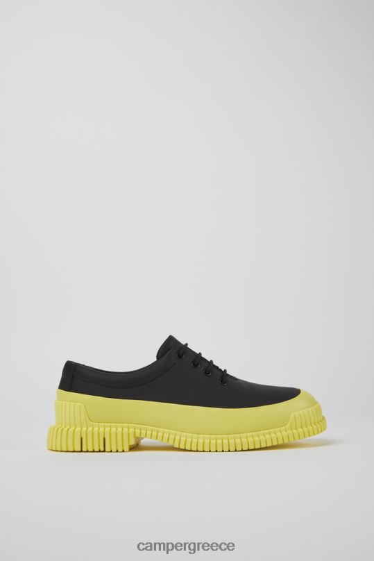 μαύρος pix μαύρα και κίτρινα δερμάτινα παπούτσια με κορδόνια αποκλειστικά για άνδρες Camper XTDPX1440