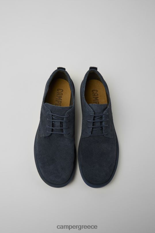 μπλε Σχέδιο wagon blue nubuck παπούτσια για άνδρες Camper XTDPX1465