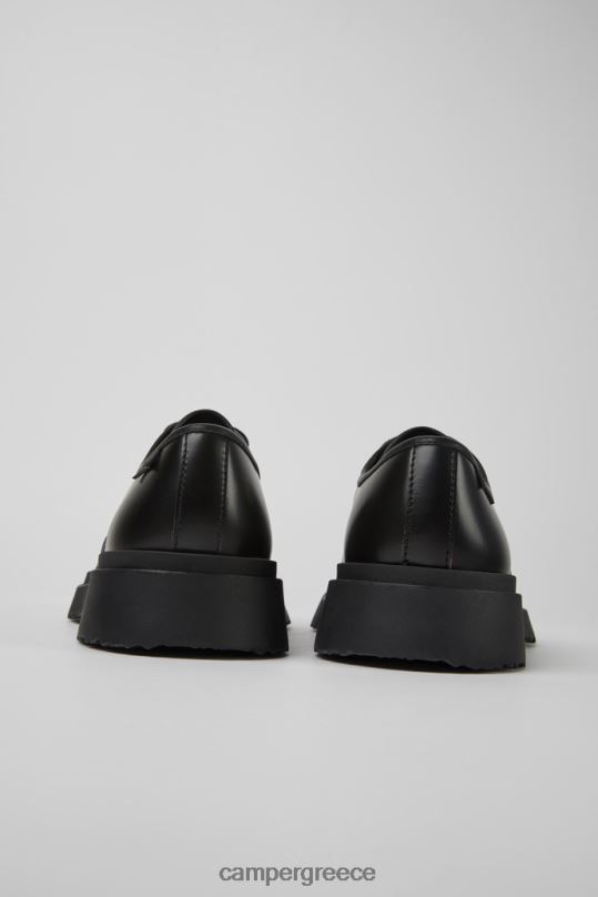 μαύρος ανδρικά παπούτσια σχεδίασης walden μαύρα δερμάτινα με κορδόνια Camper XTDPX1363