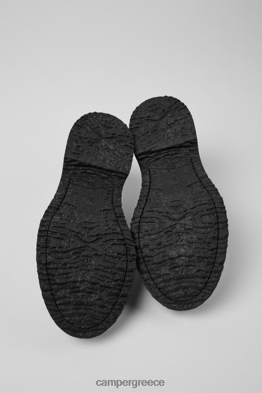 μαύρος σχέδιο walden μαύρα δερμάτινα loafers Camper XTDPX1360