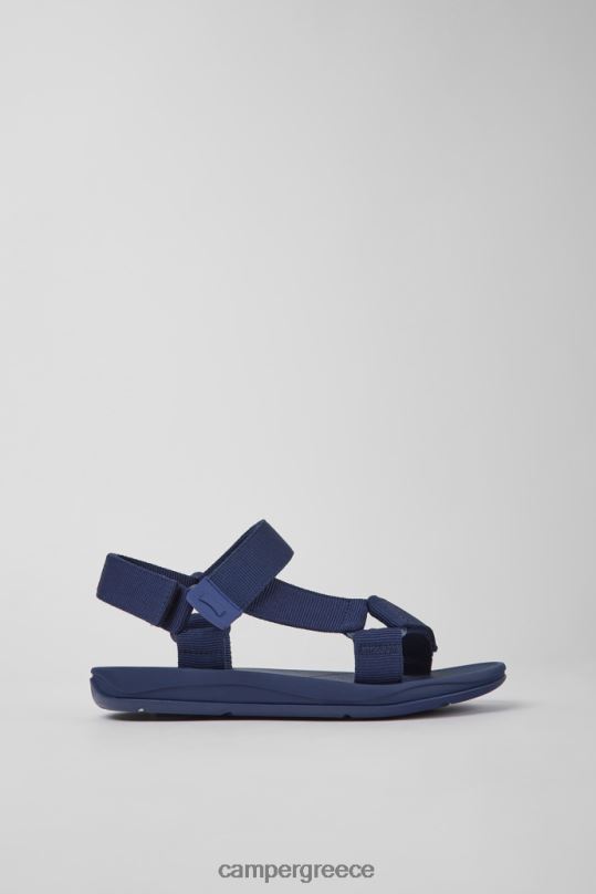 μπλε Σχέδιο ταιριάζουν με μπλε υφασμάτινα σανδάλια για άνδρες Camper XTDPX1215