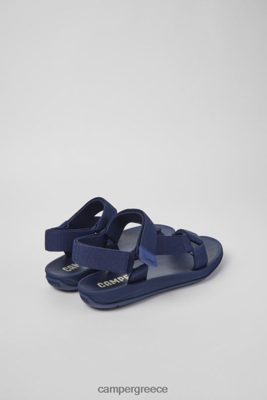 μπλε Σχέδιο ταιριάζουν με μπλε υφασμάτινα σανδάλια για άνδρες Camper XTDPX1215
