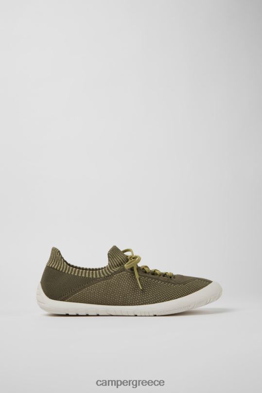 πράσινος ανδρικά υφασμάτινα πάνινα παπούτσια αποκλειστικής διαδρομής με πράσινο και κίτρινο χρώμα Camper XTDPX1218