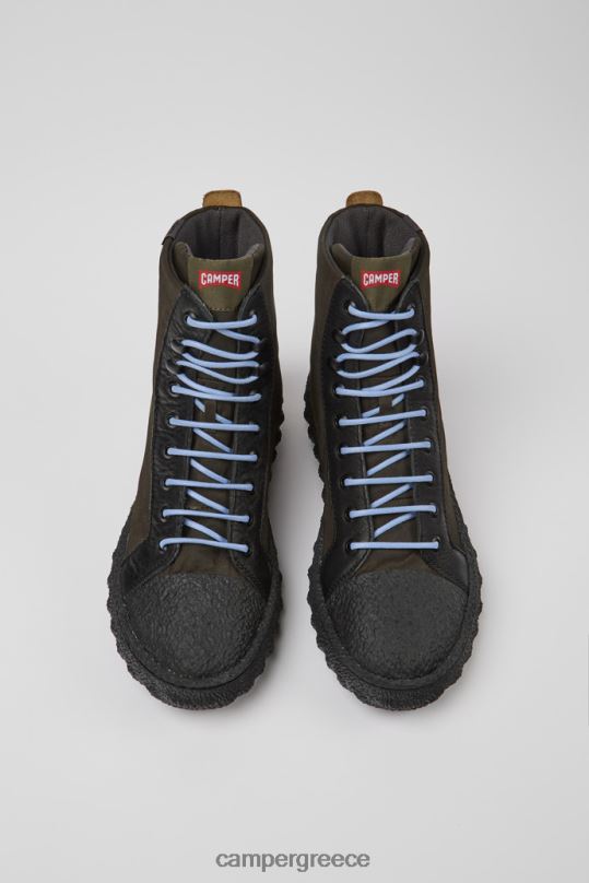 πράσινος Νέες αφίξεις ανδρικά μποτάκια από υφασμάτινα και δερμάτινα πράσινα εδάφους Camper XTDPX1255