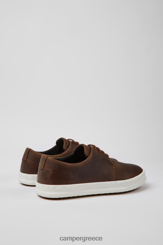 καφέ σχέδιο σασί καφέ δερμάτινα παπούτσια για άνδρες Camper XTDPX1265