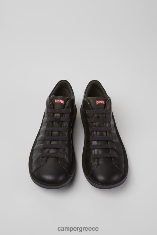 καφέ Σχέδιο σκαθαριού σκούρο καφέ δερμάτινα μποτάκια αστραγάλου για άνδρες Camper XTDPX1298