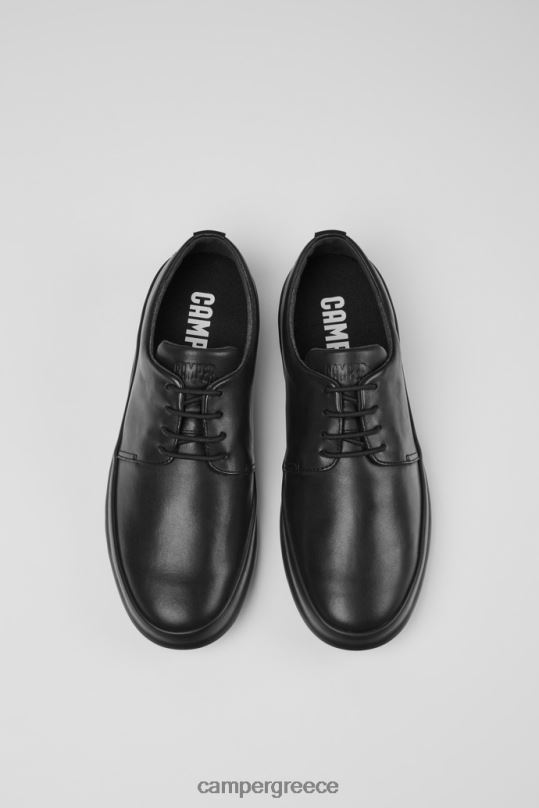 μαύρος σχεδίαση σασί μαύρα δερμάτινα παπούτσια για άνδρες Camper XTDPX280