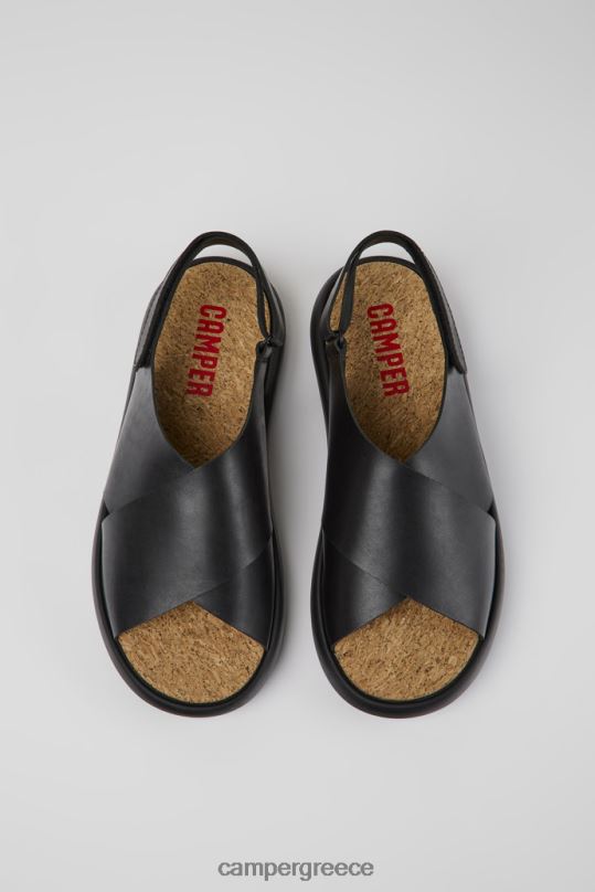 μαύρος Pelotas flota μαύρα δερμάτινα σανδάλια για άνδρες αποκλειστικά Camper XTDPX1231