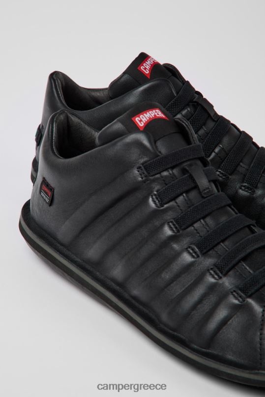 μαύρος αποκλειστικά ανδρικά μποτάκια από μαύρο δέρμα beetle gore-tex Camper XTDPX272