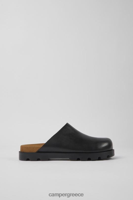 μαύρος πέδιλο brutus μαύρα δερμάτινα τσόκαρα για άνδρες αποκλειστικά Camper XTDPX1189