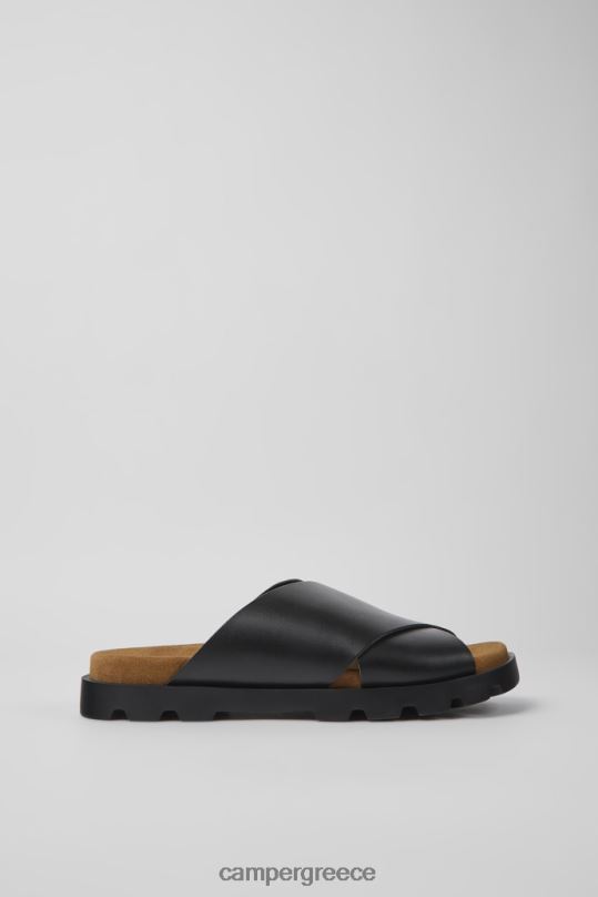 μαύρος πέδιλο brutus μαύρα δερμάτινα σανδάλια για άνδρες νέες αφίξεις Camper XTDPX1196