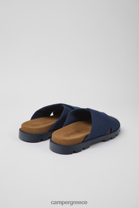 μπλε σχέδιο brutus σανδάλι μπλε ανακυκλωμένα βαμβακερά σανδάλια για άνδρες Camper XTDPX1230
